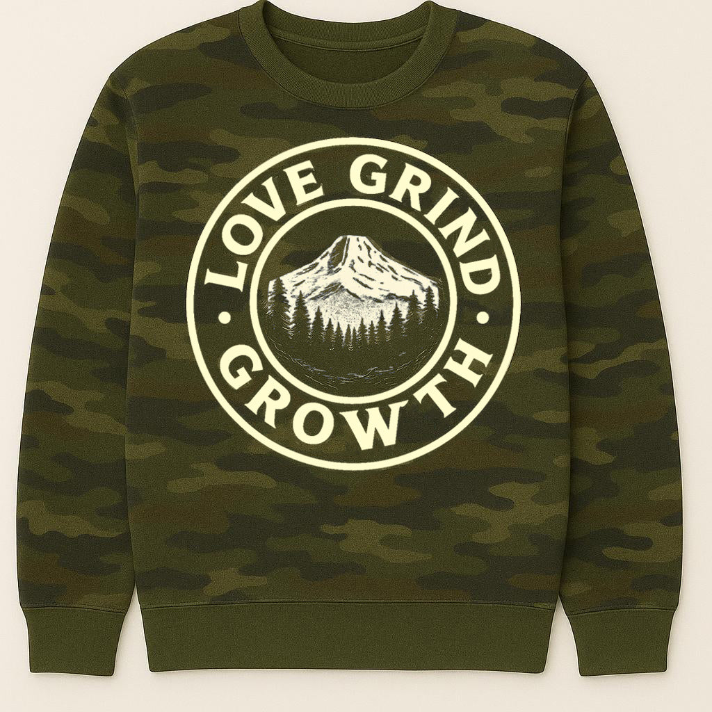 Love Grind Growth PNW Collection Crew Necks (Cream)