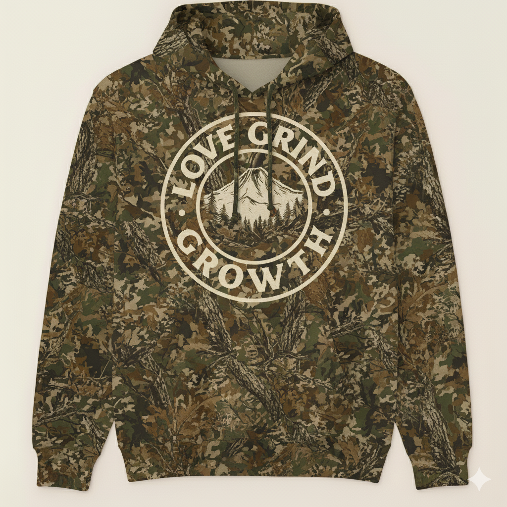 Love Grind Growth PNW Collection Hoodie (Cream)