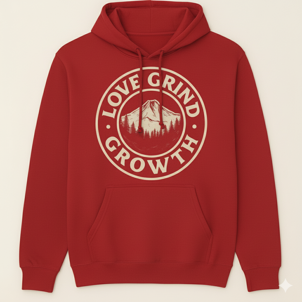 Love Grind Growth PNW Collection Hoodie (Cream)