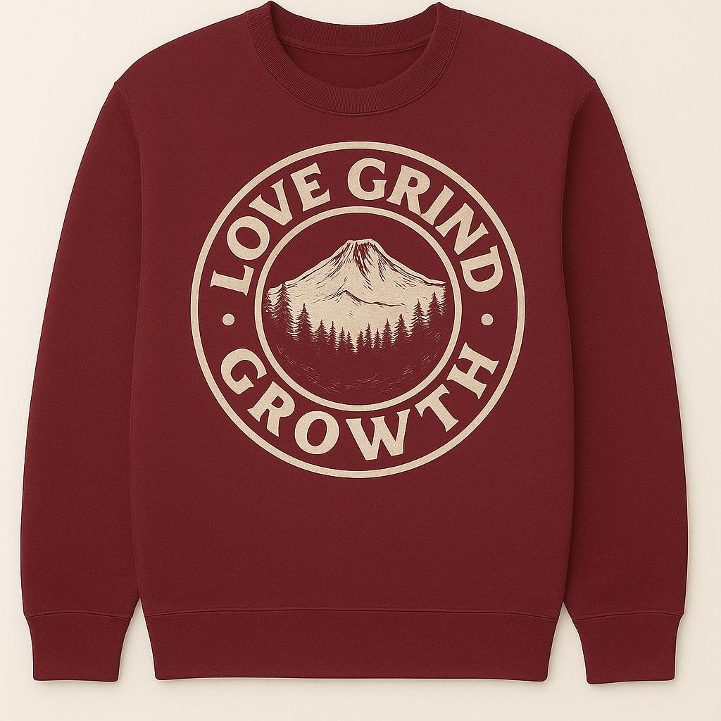 Love Grind Growth PNW Collection Crew Necks (Cream)