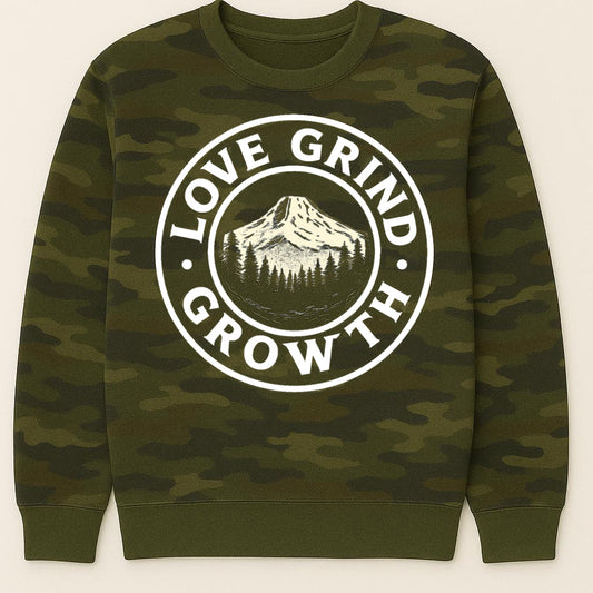 Love Grind Growth PNW Collection Crew Necks (Cream)